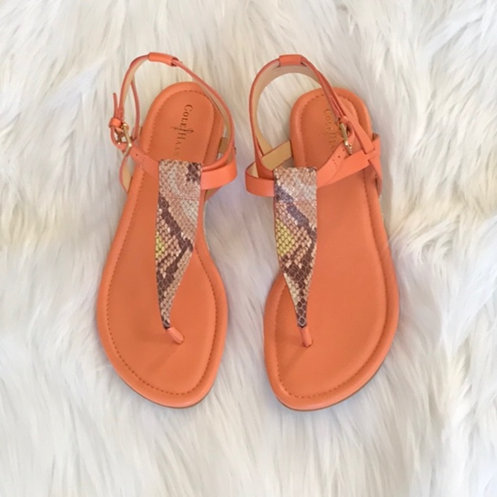 NWOT Cole Haan Grove Snakeskin Sandal